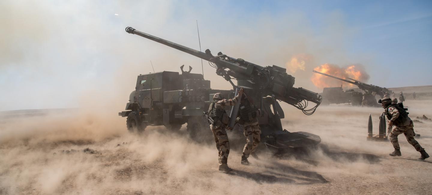 Artilleurs en opération