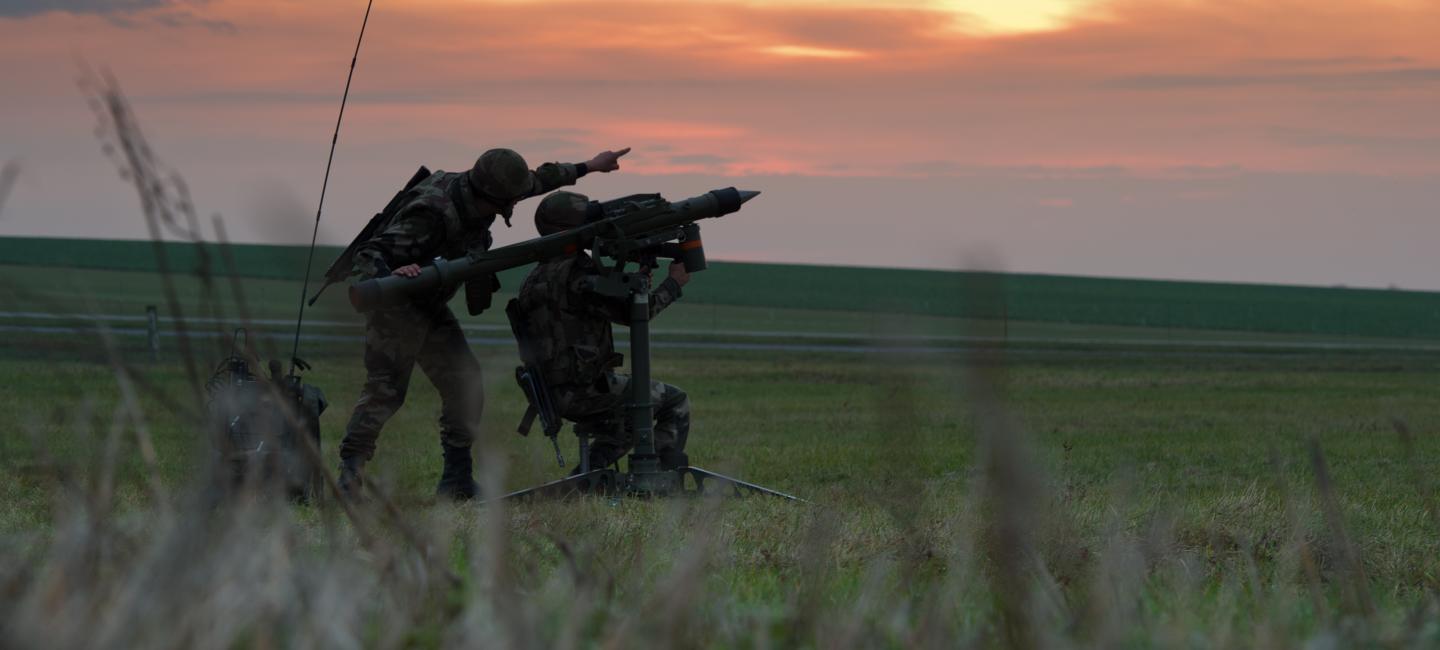 Chef d'artillerie en opération